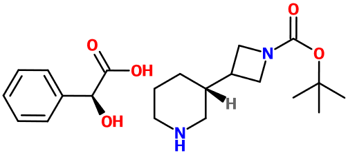 (图片) MC011721 (R)-3-(3-Piperidyl)azetidine-1-Boc, L-(+)-mandelic acid